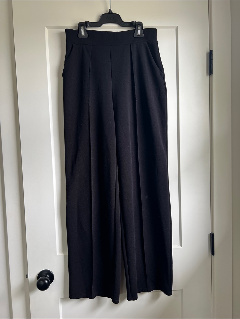 H&M Black Wide-Leg Trousers